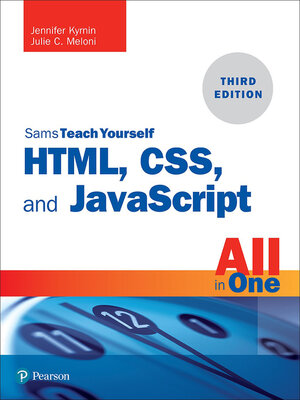 cover image of HTML, CSS, and JavaScript All in One